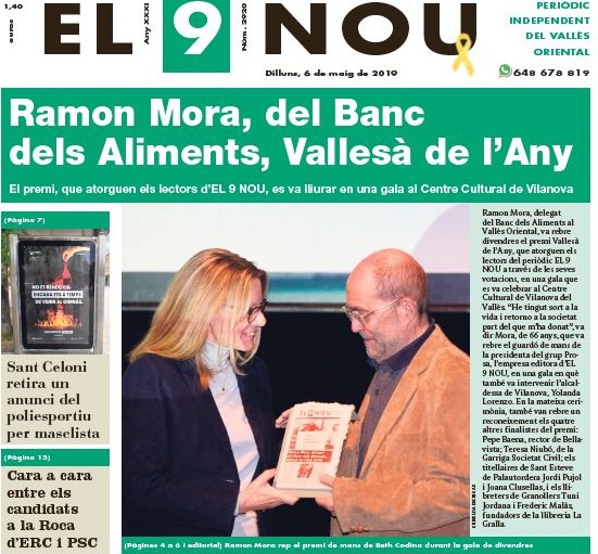Ramón Mora, delegado del Vallès Oriental, elegido Vallesà de L’Any