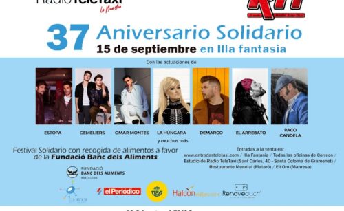 37º aniversario solidario de Ràdio Tele Taxi en Illa Fantasia