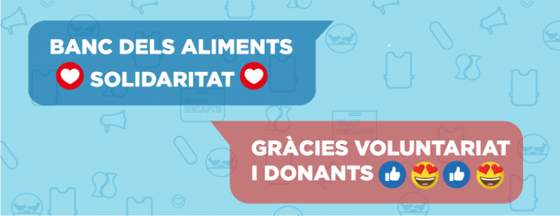 La solidaridad colectiva permitirá abastecer de nuevo los almacenes de los Bancs dels Aliments
