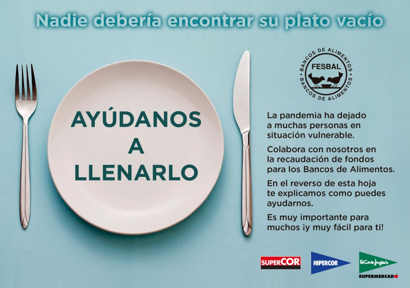 El Corte Inglés organiza la primera Operación Kilo ‘virtual’ a favor de los más afectados por la pandemia