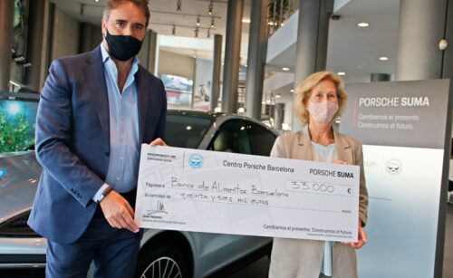 Proyecto solidario de Porsche Iberica con el Banc dels Aliments