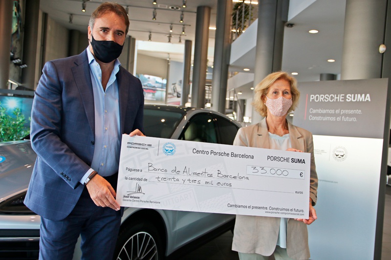 Proyecto solidario de Porsche Iberica con el Banc dels Aliments
