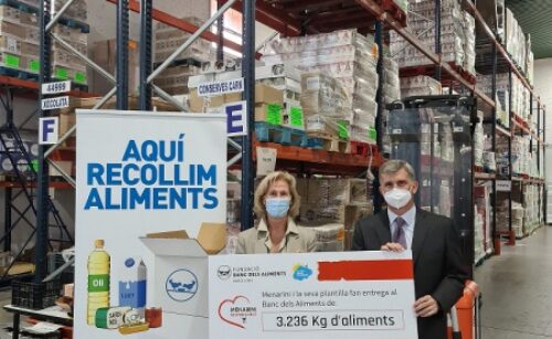Menarini incrementa en un 60% su donación al Banco de Alimentos de Barcelona con más de 3.000 kg