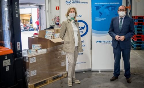 El Grup Freudenberg dona al Banc dels Aliments 54.000 mascarillas higiénicas