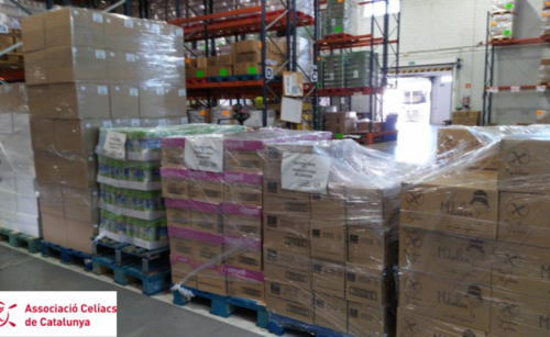 La Associació Celíacs de Catalunya hace una donación de 1.674 kg de productos sin gluten al Banc dels Aliments de Barcelona