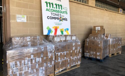 La familia del Grup Social ONCE consigue donar 280.000 kgs de alimentos a los Bancs dels Aliments