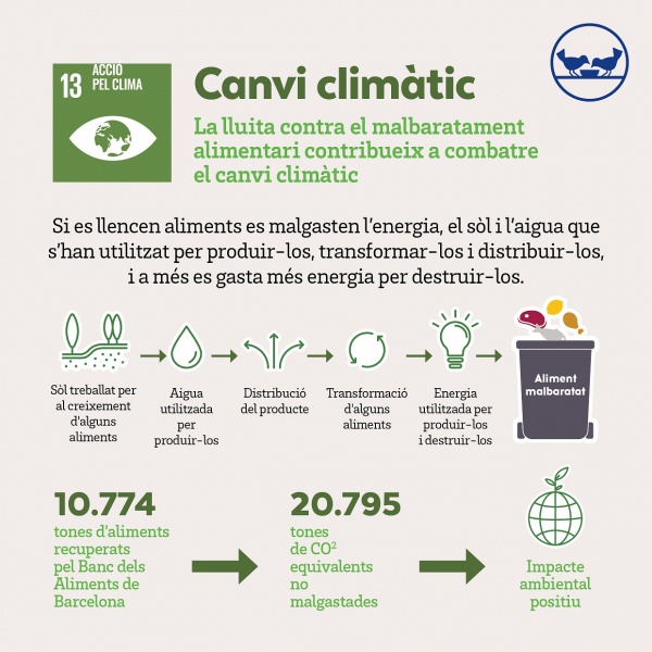 Día de la Tierra, el Banc dels Aliments también cuida del planeta a través del aprovechamiento alimentario