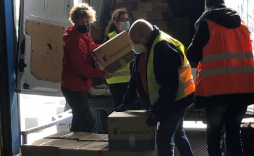 Hub logístico de ayuda a Ucrania en el Port de Barcelona