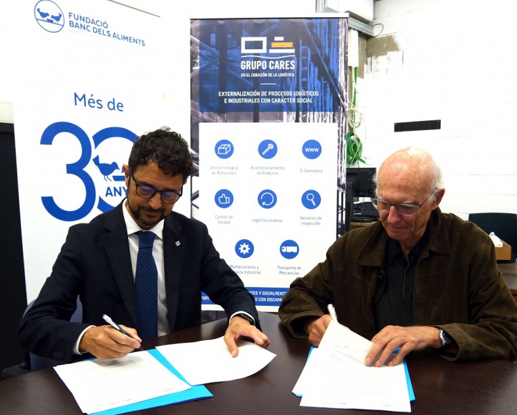 CARES y el Banc dels Aliments colaboraran para mejorar la inserción laboral de las personas con discapacidad y en riesgo de exclusión