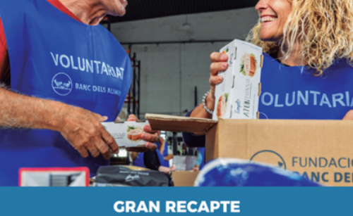 En marcha la nueva edición del Gran Recapte d’Aliments, con la “crida” de voluntariado