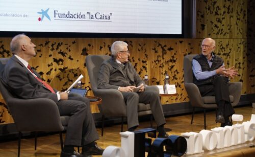 El presidente del Banc dels Aliments de Barcelona, Lluís Fatjó-Vilas participa en el primer encuentro del círculo “Shuttle Madrid-Barcelona”, organizado por El Economista