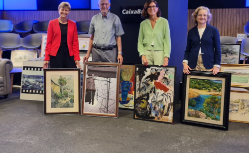 CaixaBank organitza una exposició solidària a favor del Banc dels Aliments